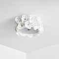 White Hydrangea Ceiling Lamp