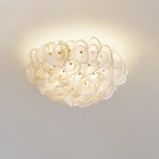 White Hydrangea Ceiling Lamp