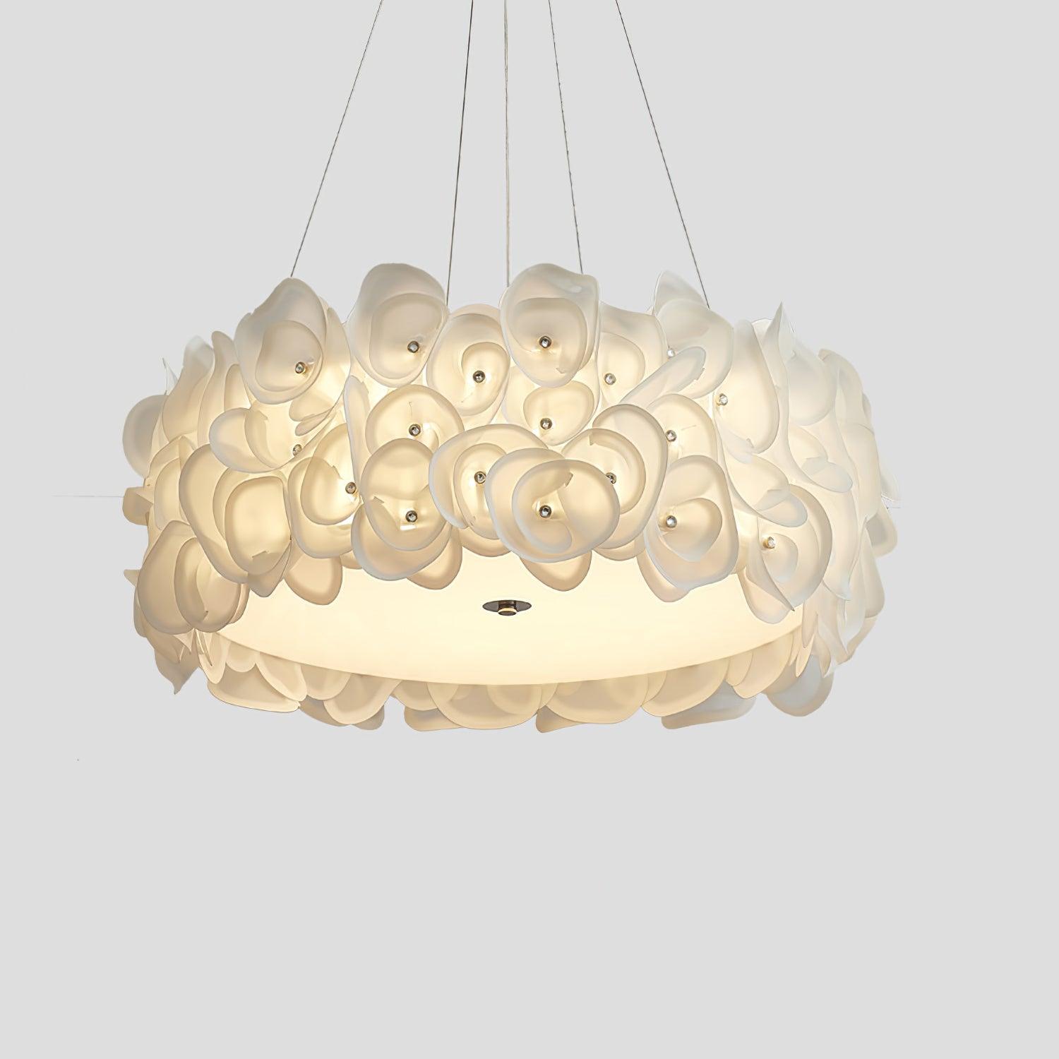 White Hydrangea Pendant Lamp