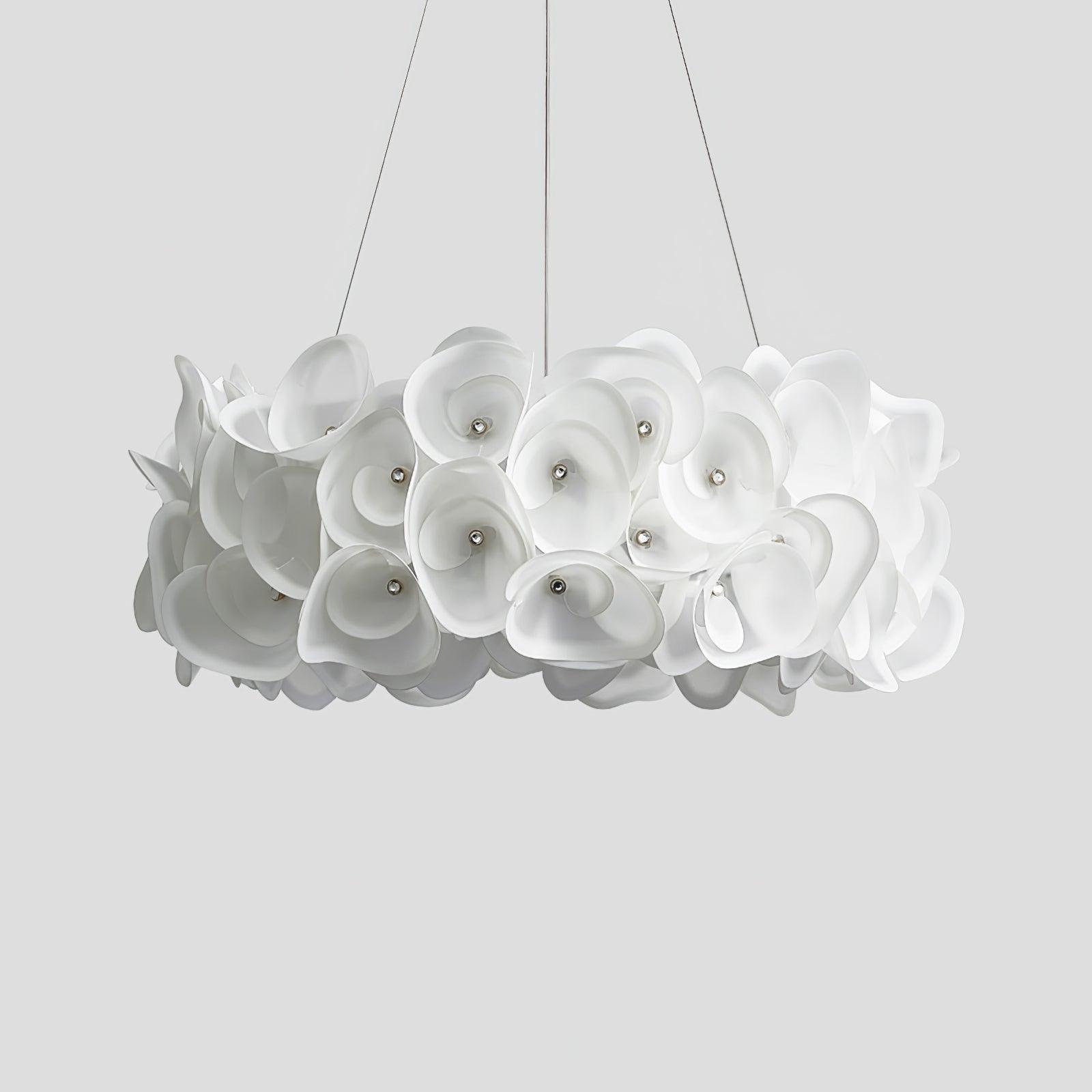 White Hydrangea Pendant Lamp
