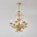 White Rose Crystal Chandelier