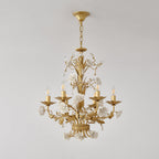 White Rose Crystal Chandelier