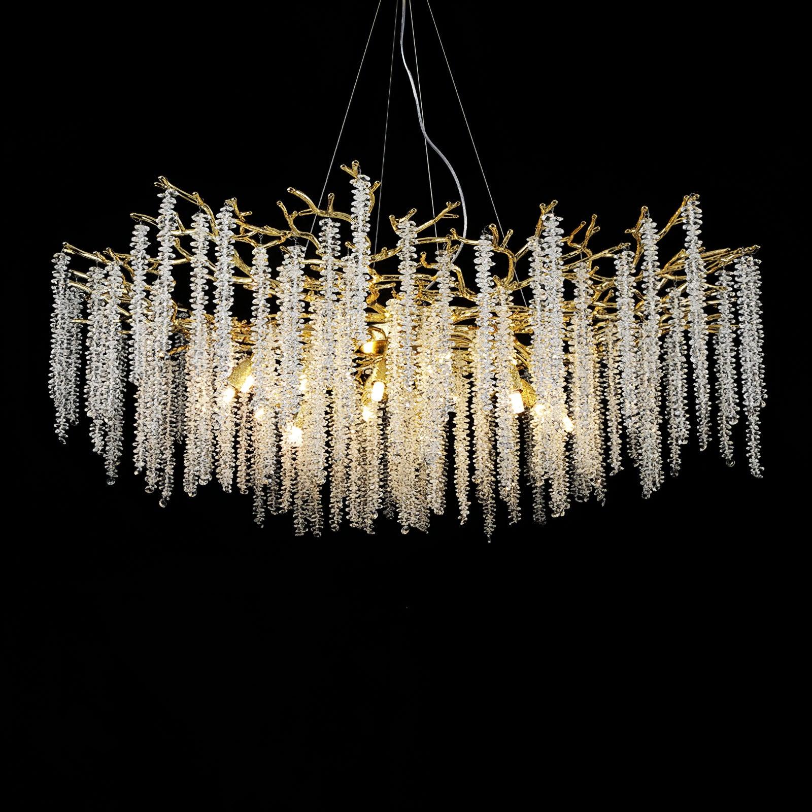 Wisteria Flower Crystal Chandelier