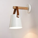 Wooden Conical Wall Light