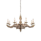 Wooden Roman Column Chandelier