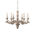 Wooden Roman Column Chandelier