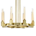 Modern Linear Round / linear Tubular Glass Chandelier for Dining Room / kitchen Island
