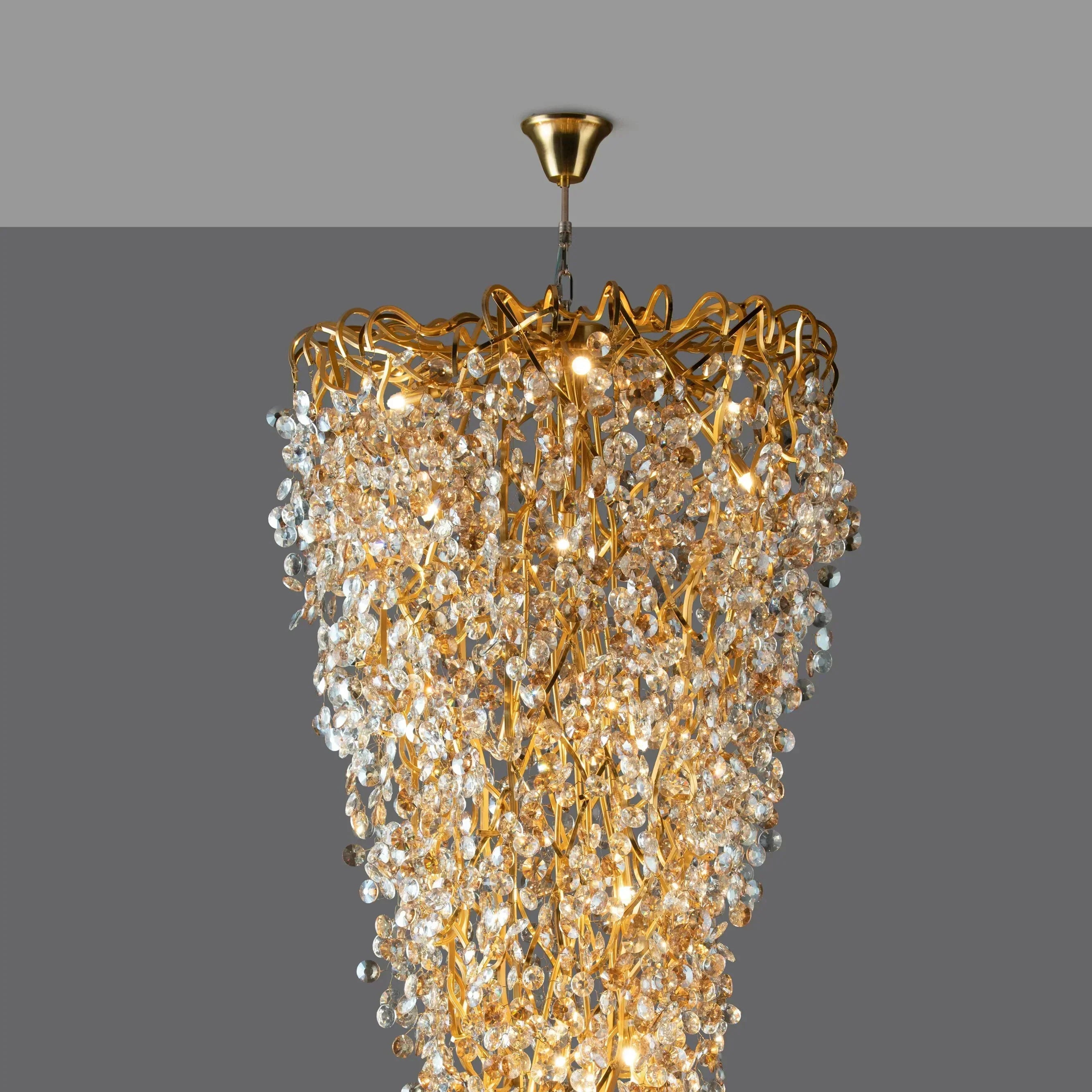 New Modern Light Luxury Branch Crystal Chandelier for Dining / living Room
