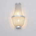 Tassel Aluminum Chain Wall Sconce in Living Room
