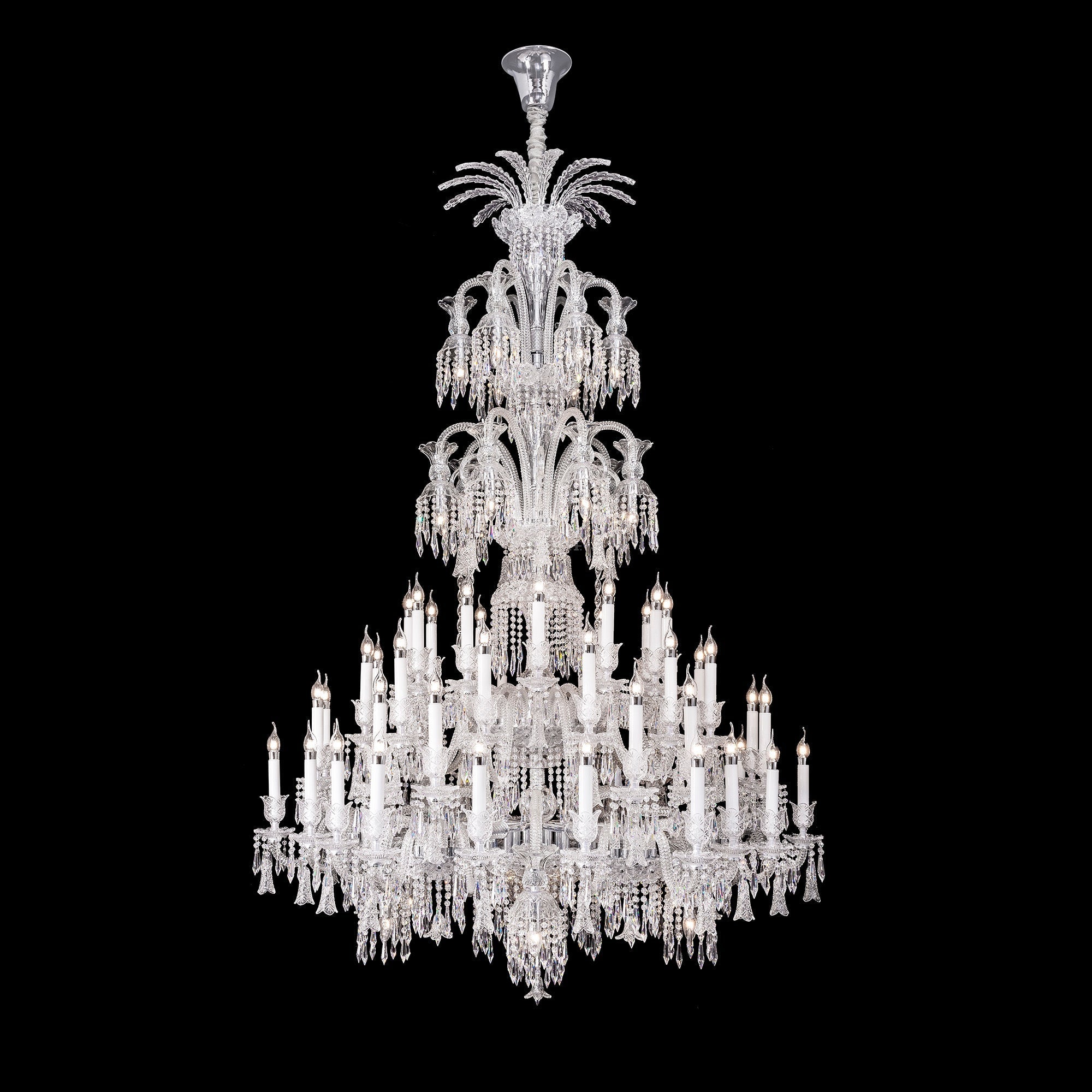 Luxury Large Multi Candles Chandelier Islam Crystal Ceiling Lighting for Living Room / Hall Decoration