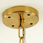 Modern European Round K9 Crystal Chandelier Ceiling Light for Living and Dining Room
