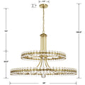 Modern 2 / 3 Ring Glass Ball Chandelier for Low-Ceiling