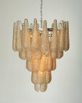 Murano Chandelier – Drop – 41 Glasses – Amber