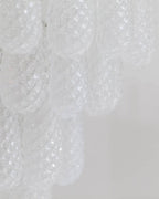 Murano Chandelier – Drop – 52 Glasses – Transparent