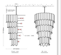 Custom Streamline Chandelier - 72