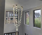 Modern Creative Pearl Necklace Chandelier for Living Room / staircase / foyer / entryway