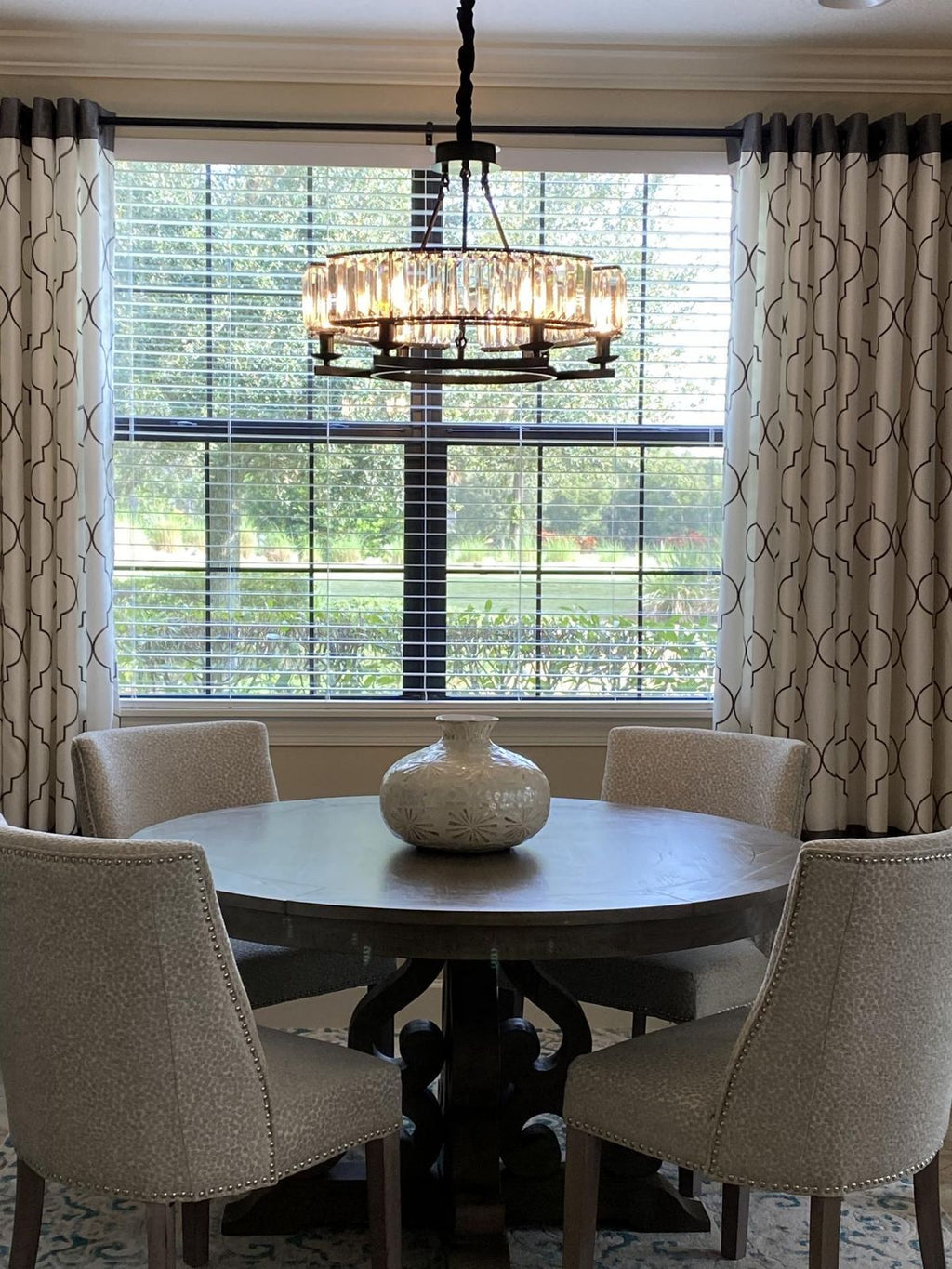 Crystal and Metal Triangular Prism Ceiling Chandelier 6 / 8 / 10 / 12-Light Modern Finish