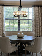 Crystal and Metal Triangular Prism Ceiling Chandelier 6 / 8 / 10 / 12-Light Modern Finish