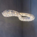 Luxury Infinity Crystal Chandelier for Living / dining Room