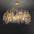 Iris Raindrop Crystal Branch Chandelier 31-Inch39-Inch47''