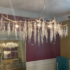 Luxury Crystal Geometric Branch Chandelier
