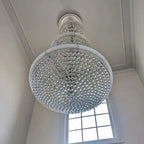 Luxury French Empire Chandelier for Villa Hall Ceiling Three-Layers Crystal Light for Hotel Lobby