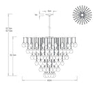 Jacqueline Large Chandelier DLC47 clean dimension drawing