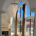 Extra Large Round 7-Tier Luxury Crystal Chandelier with Black, Coffee, Gold, Chrome Finish and Quality