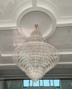 Luxury Multi-Tiered Extra Large Crystal Chandelier for Staircase / foyer / entryway