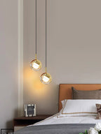 Nordic Simple Globe Pendant Light in Gold or Rose Gold