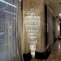 Luxury Spiral Crystal Chandelier for Foyer / Staircase