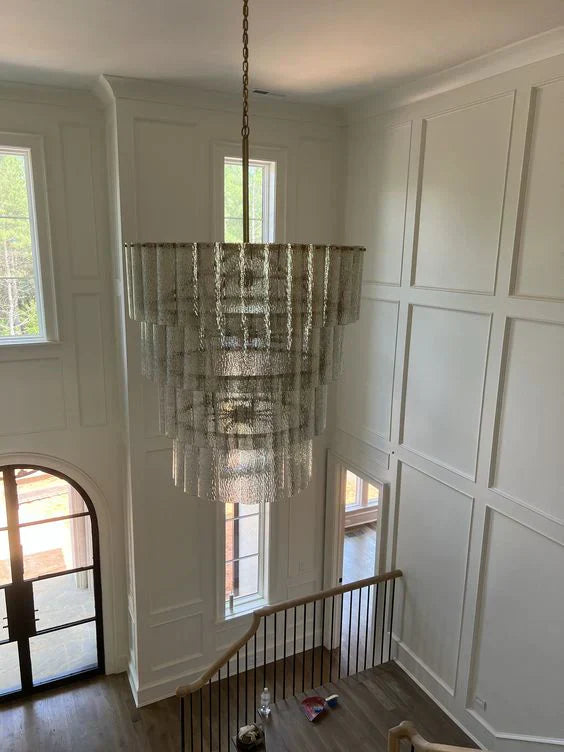 Modern Light Luxury 3 / 4-Layer Round Glass Chandelier