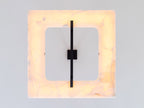 Modern Square Alabaster Chandelier for Living Room / bedroom