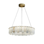 Halos Alabaster Round / square Chandelier
