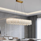 Halos Alabaster Round / square Chandelier
