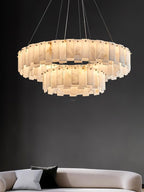 Halos Alabaster Round / square Chandelier
