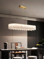 Halos Alabaster Round / square Chandelier