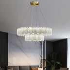 Halos Alabaster Round / square Chandelier