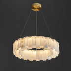 Halos Alabaster Round / square Chandelier