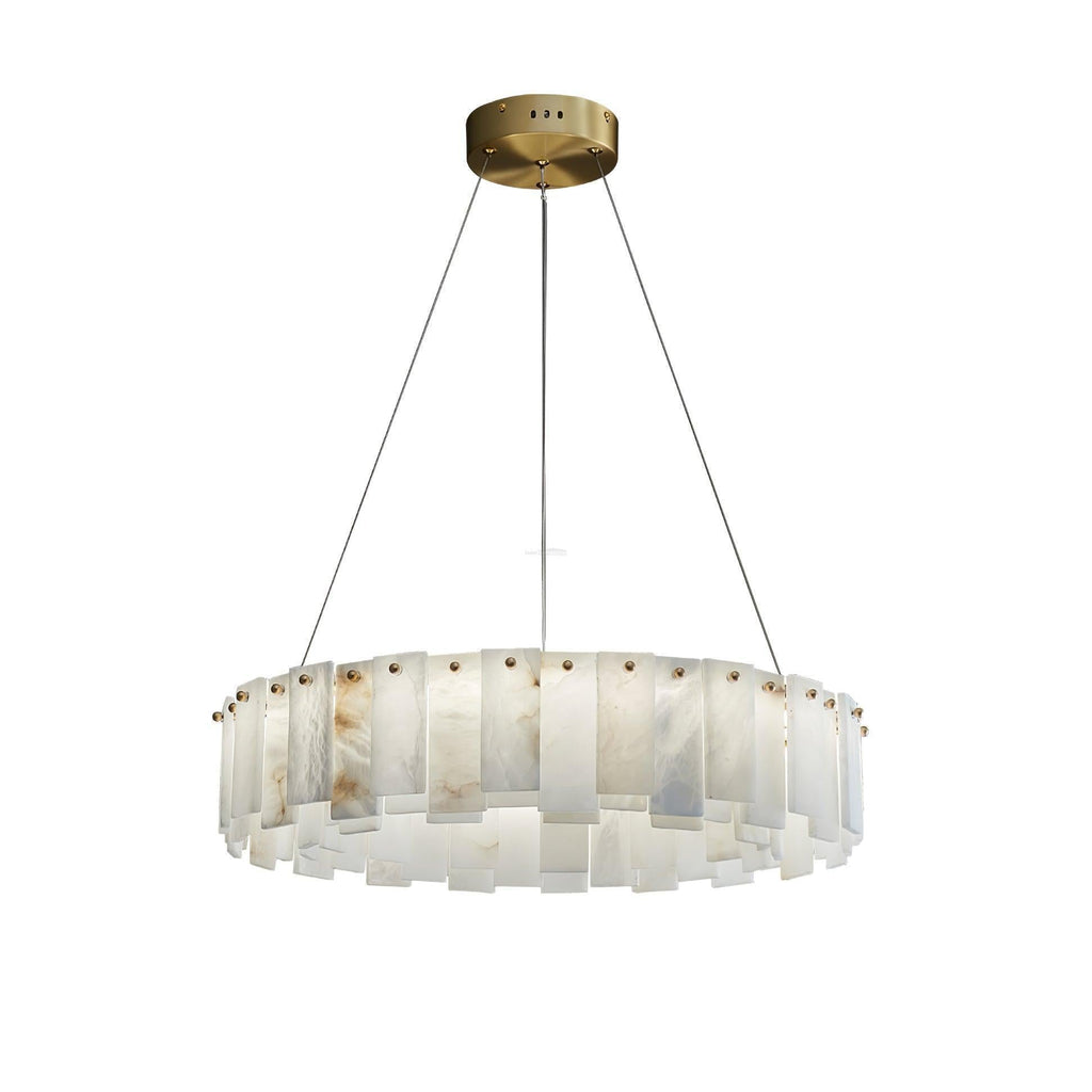 Halos Alabaster Round / square Chandelier