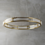Qatar Alabaster Round Chandelier