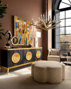 Antares Natural Brass Chandelier 48-Inch