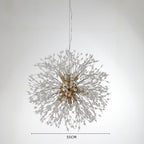 Dandelion Chandelier Sputnik Sphere in Firework Shape Modern Ceiling Light