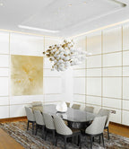 Modern Artistic Golden Dragon Egg Glass Pendant Ceiling Light for Dining Room