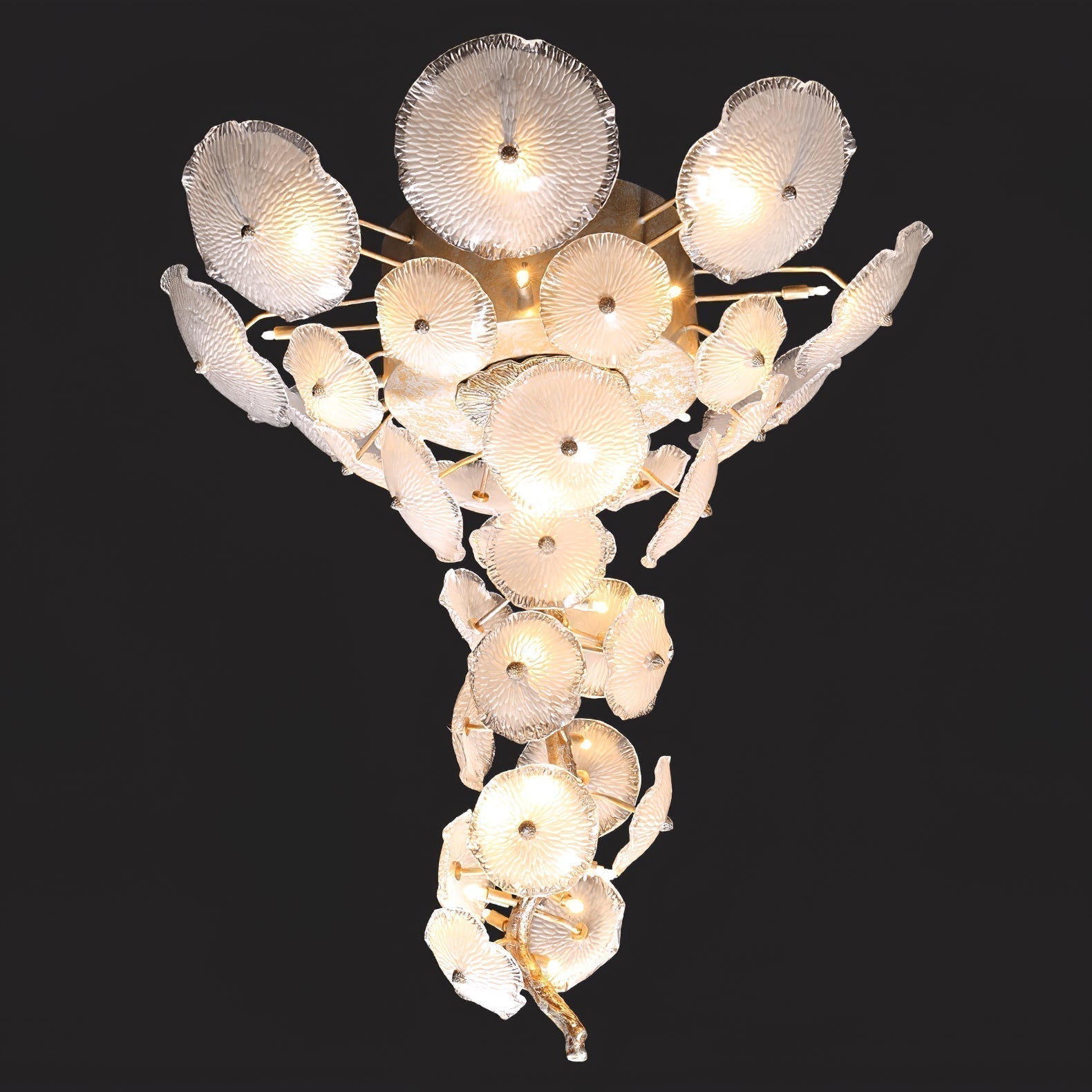 Nenufar Water Lily Branch Chandelier 23.6-Inch31.5"