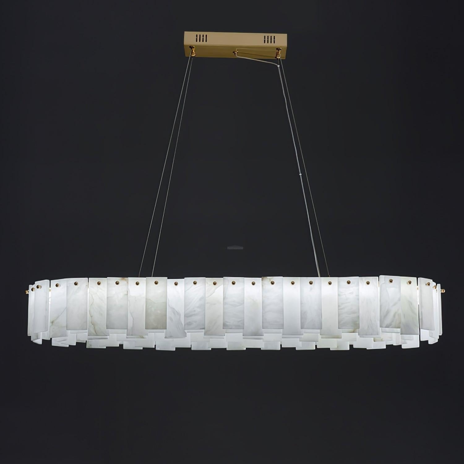 Halos Alabaster Round / square Chandelier