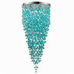 Crystal Stone Crystal Spiral Chandelier
