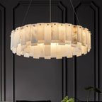 Halos Alabaster Round / square Chandelier