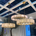 Modern Round Alabaster Chandelier for Living Room / bedroom