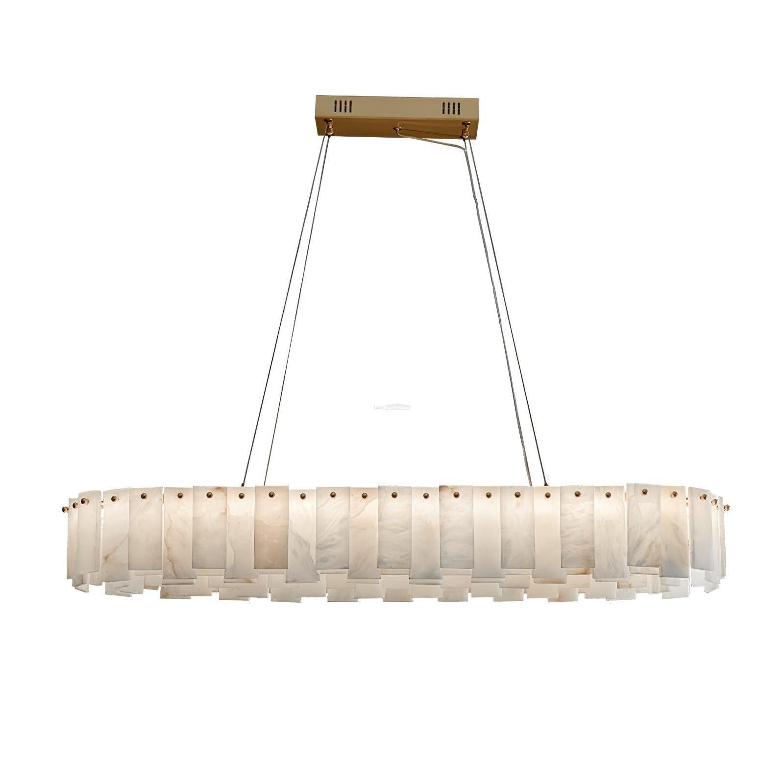 Halos Alabaster Round / square Chandelier